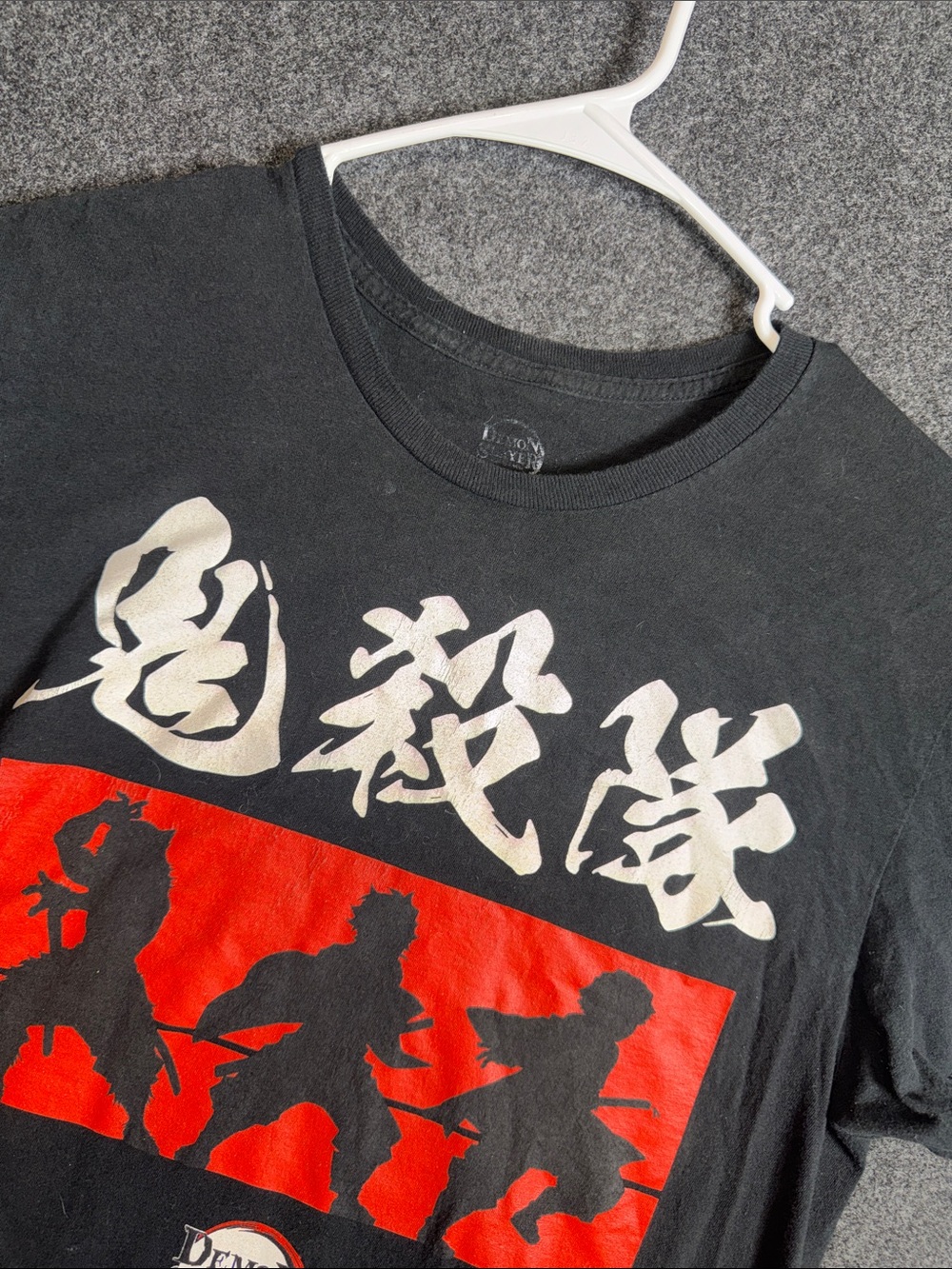 Demon Slayer Kimetsu No Yaiba Graphic T-Shirt Mens Medium Black Anime Tee